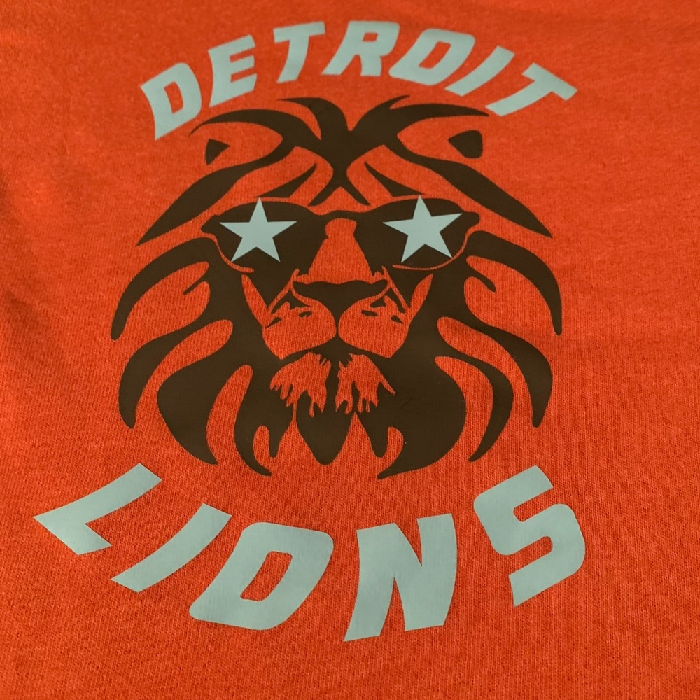 Detroit Lions sweatshirt. Tunic style crew neck.